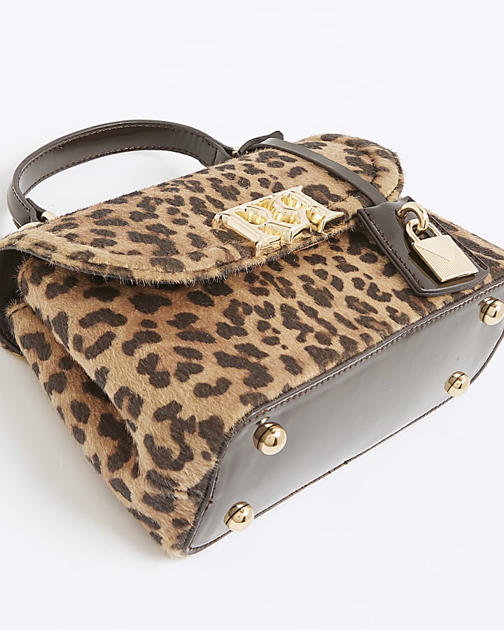 Brown Leopard Print RR Tote Bag