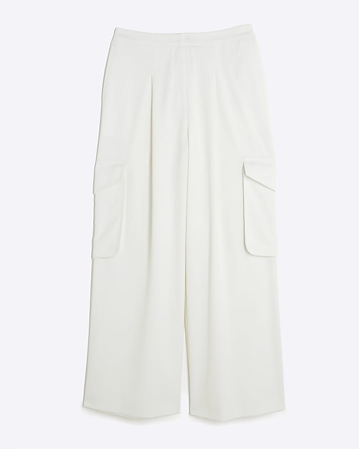 RI Studio Cream Tailored Utility Trousers