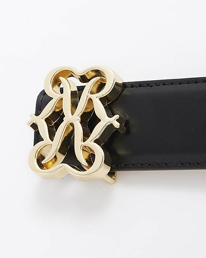 Black RI Swirl Buckle Belt