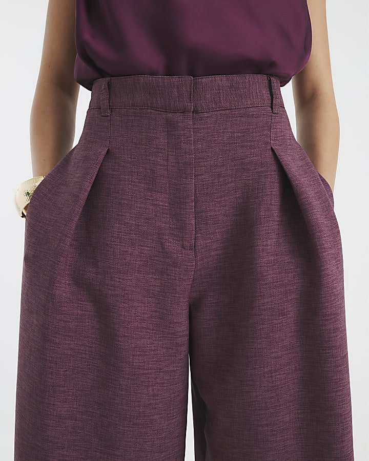 Pettie Purple Wide Leg Trousers