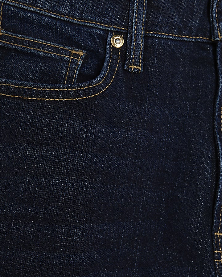 Blue High Rise Slim Fit Jeans