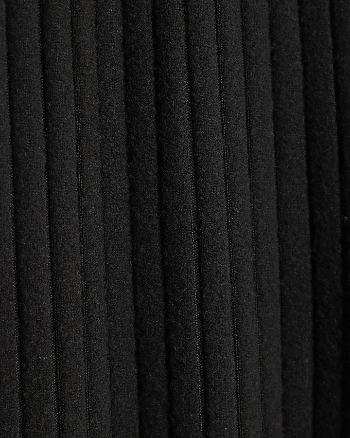 Black Long Sleeve Bardot Loungewear Set