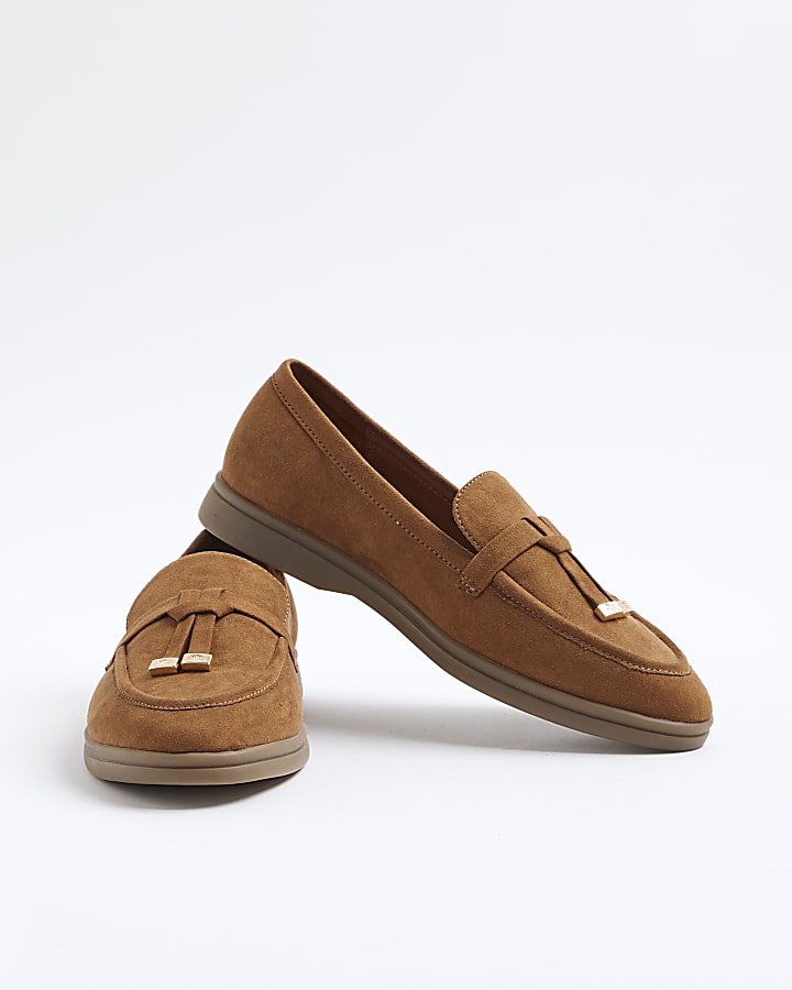 Brown Gum Sole Tassel Loafers