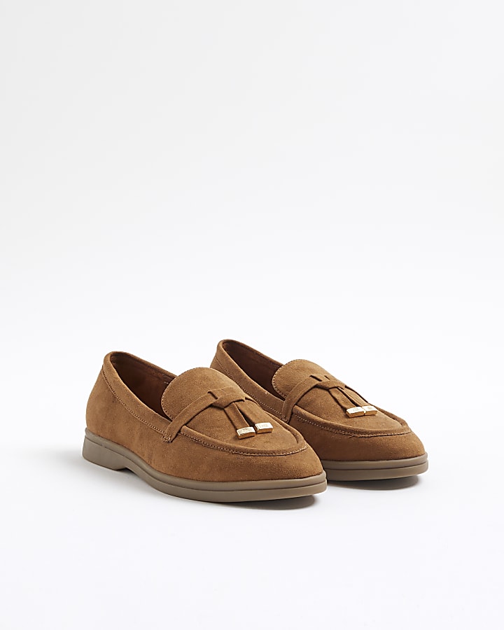 Brown Gum Sole Tassel Loafers