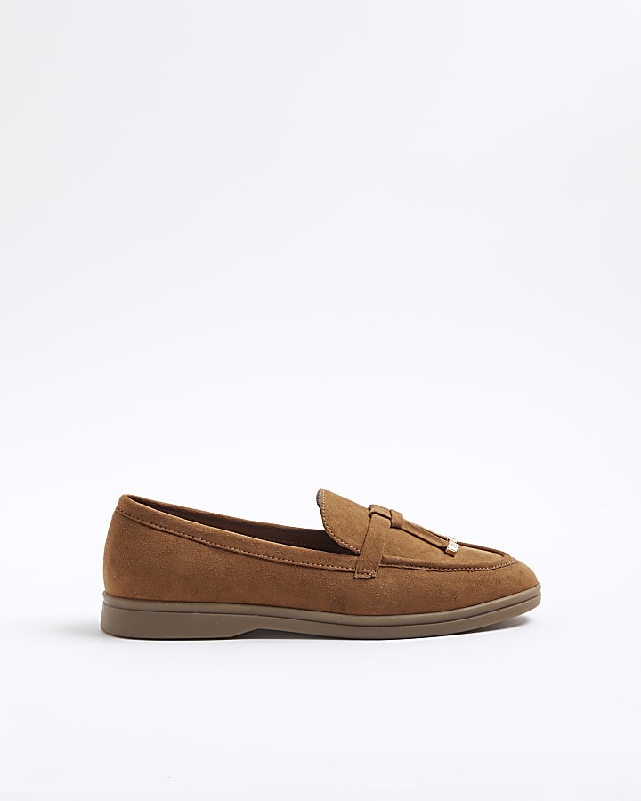 Brown Gum Sole Tassel Loafers