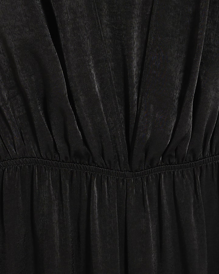 Black Sleeveless Wide Leg Jumpsuit