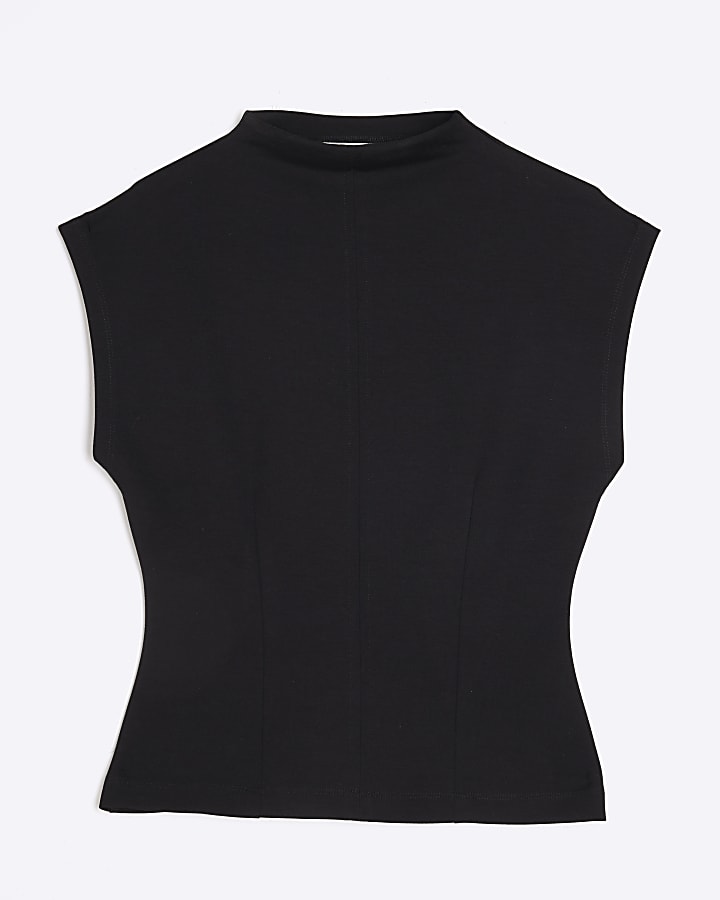 Black Premium Grown on Sleeve T-shirt