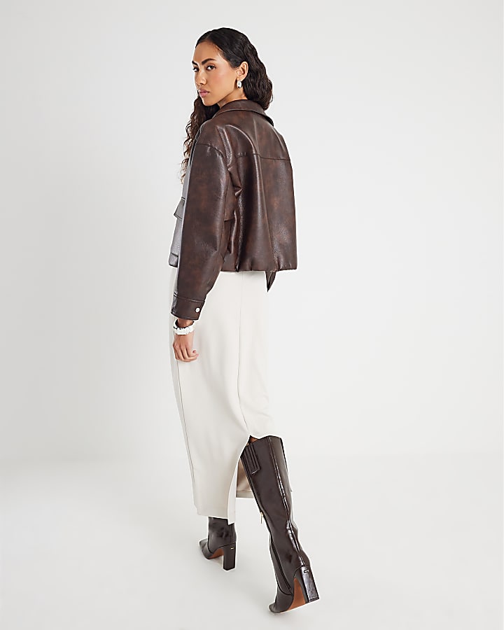 Cream Premium Maxi Skirt