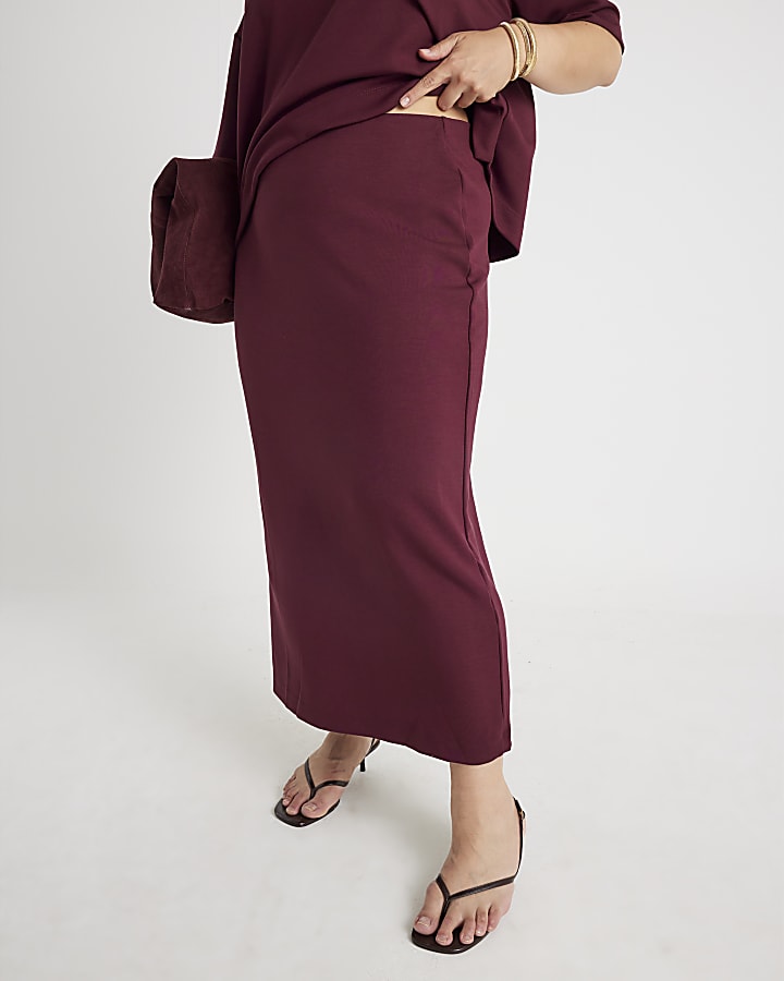 Red Premium Maxi Skirt