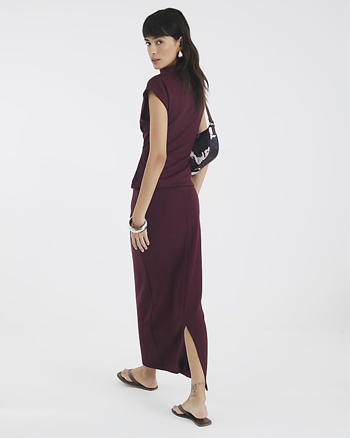 Red Premium Maxi Skirt