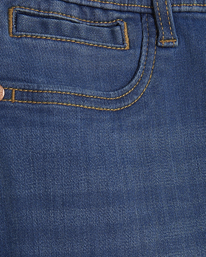 Petite Blue Pull On Sculpt Skinny Jeans