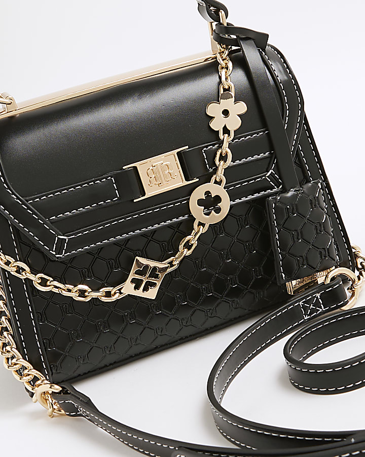 Black Mini Tote Cross Body Bag