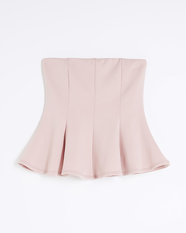 Pink Premium Sleeveless Bandeau Top