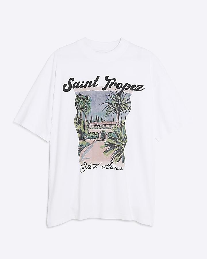White Premium Saint Tropez T-Shirt