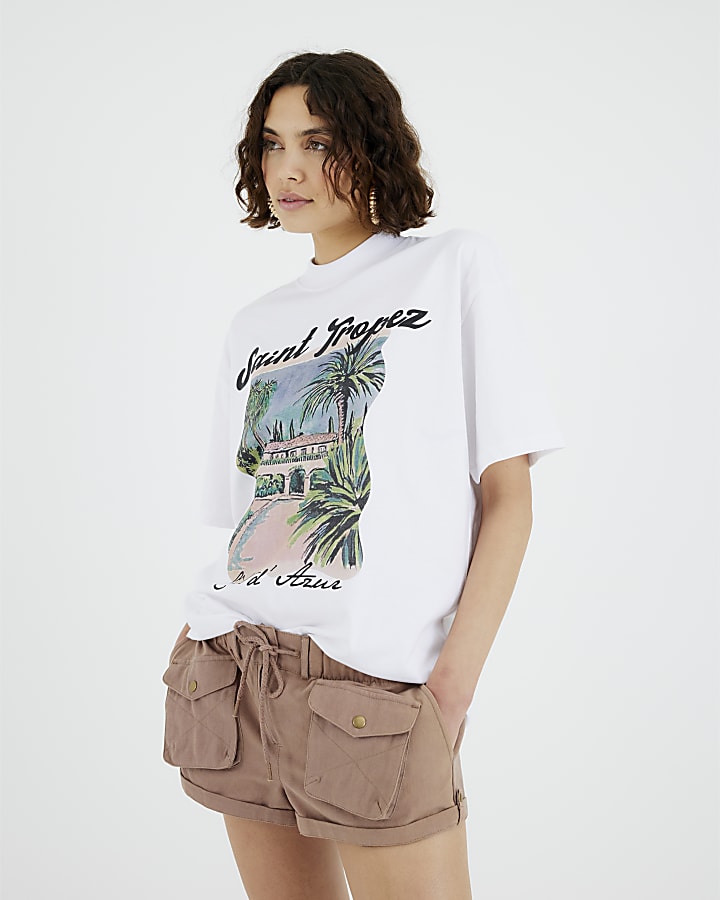 White Premium Saint Tropez T-Shirt