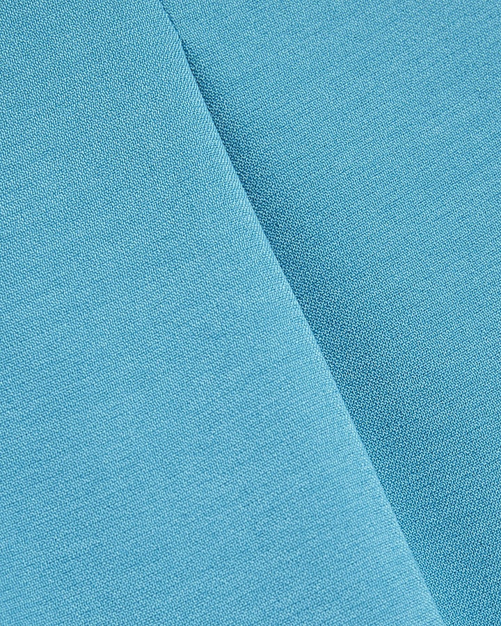 Aqua Tapered Straight Leg Trousers