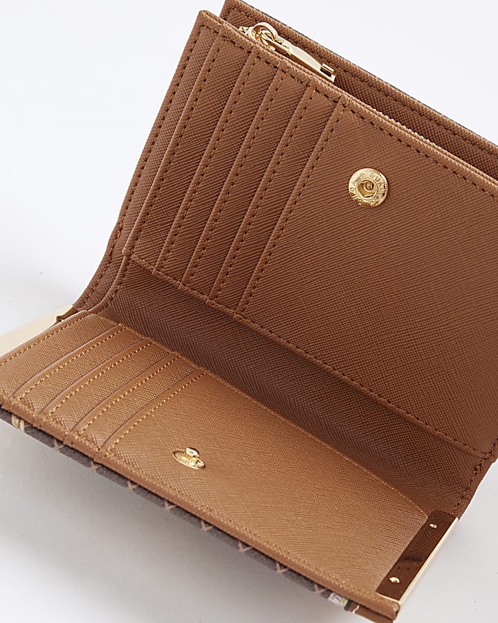 Brown Morgan Horse Monogram Print Purse