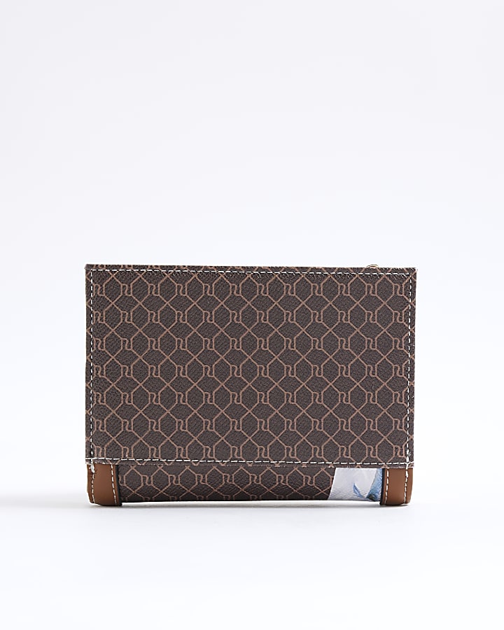 Brown Morgan Horse Monogram Print Purse