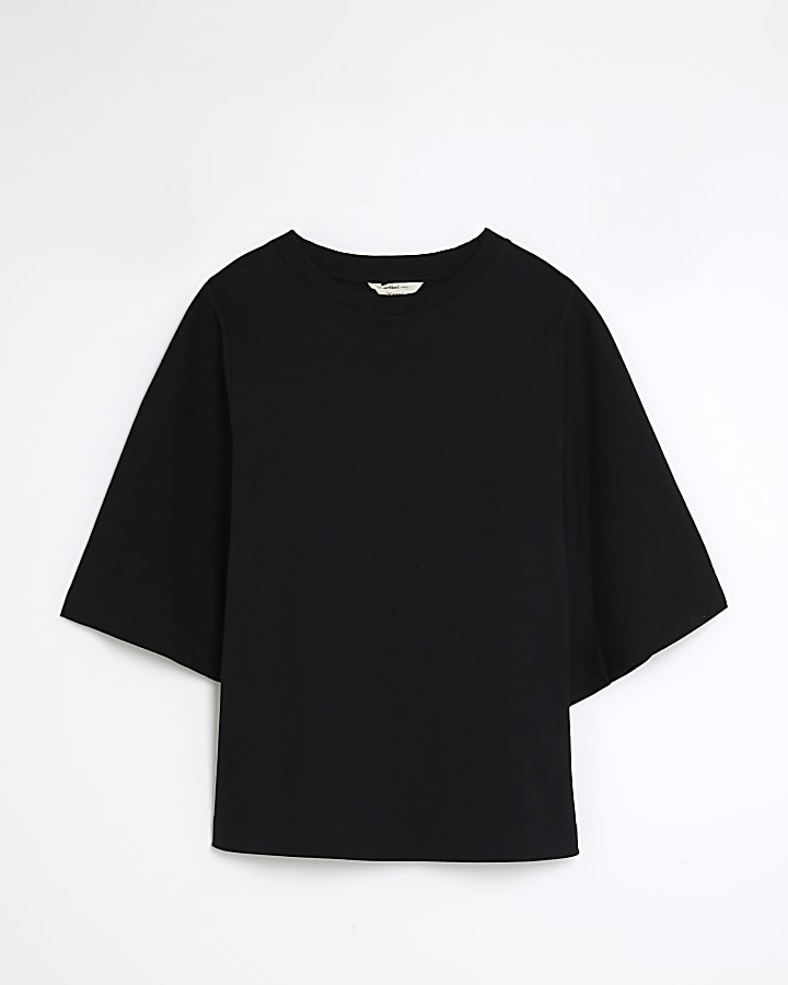 Black Kimono Sleeve T-Shirt