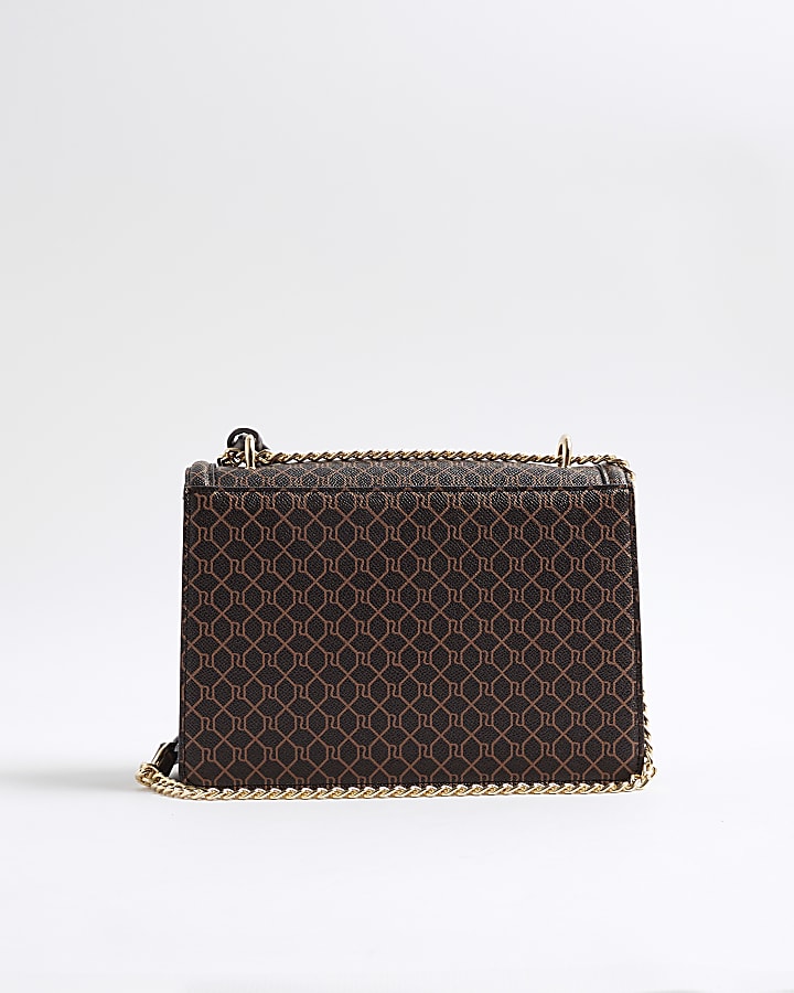 Brown Morgan Floral Monogram Shoulder bag