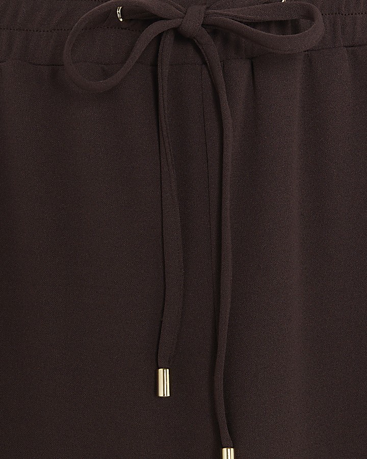 Brown Drawstring Joggers