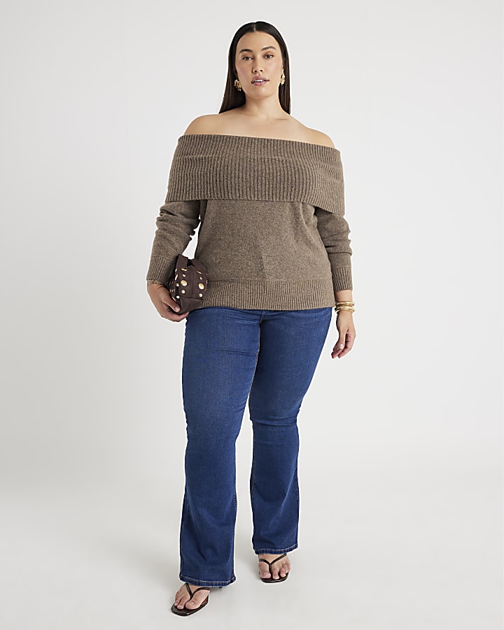 Blue High Rise Sculpt Flare Jeans