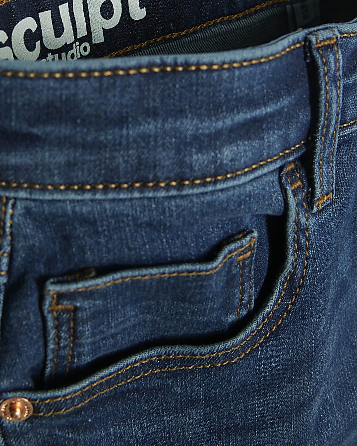 Blue High Rise Sculpt Flare Jeans