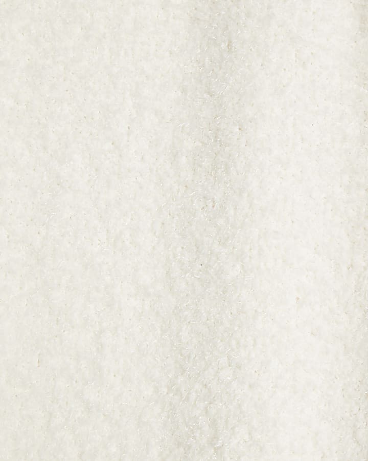 Cream Fluffy Cosy Wide Leg Trousers