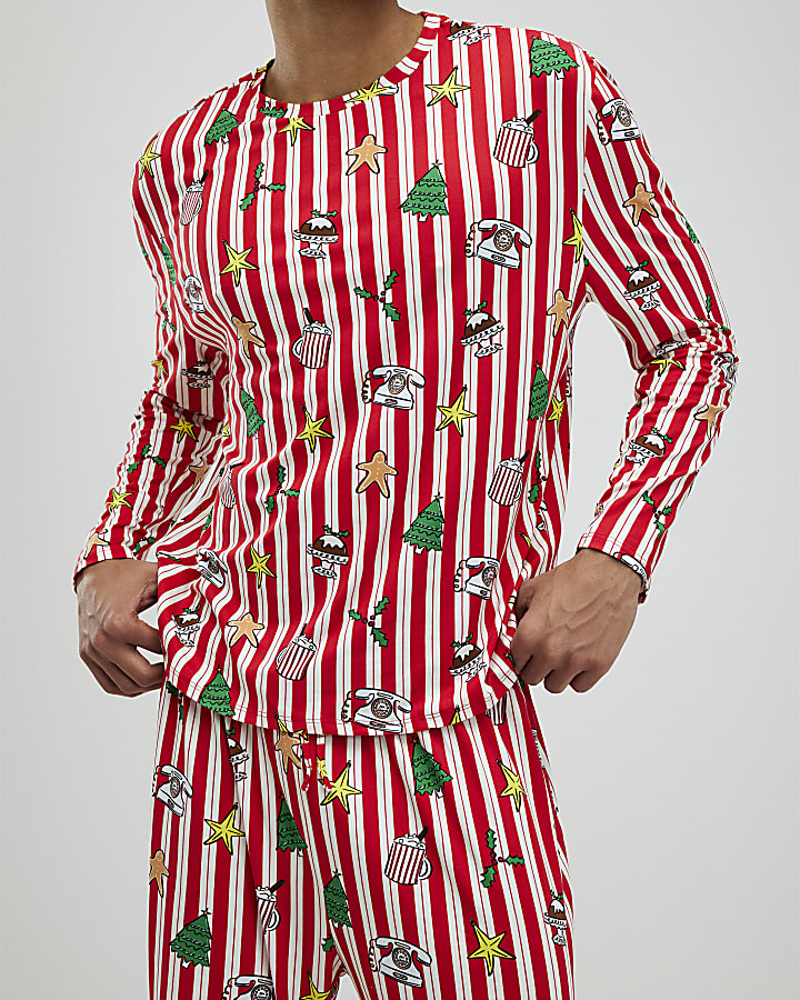 Nephthys Red Doodle Christmas Pyjama Set