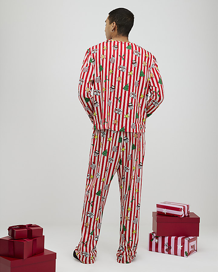 Nephthys Red Doodle Christmas Pyjama Set