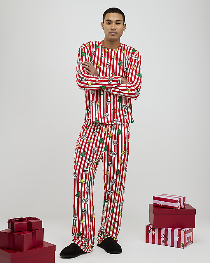 Nephthys Red Doodle Christmas Pyjama Set