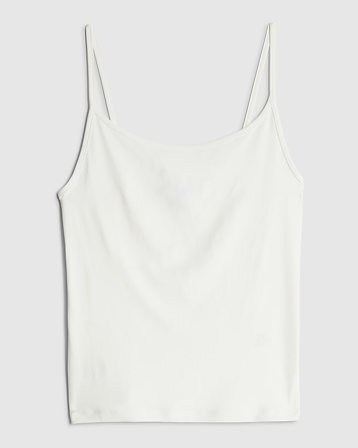 White Sleeveless Cami Top