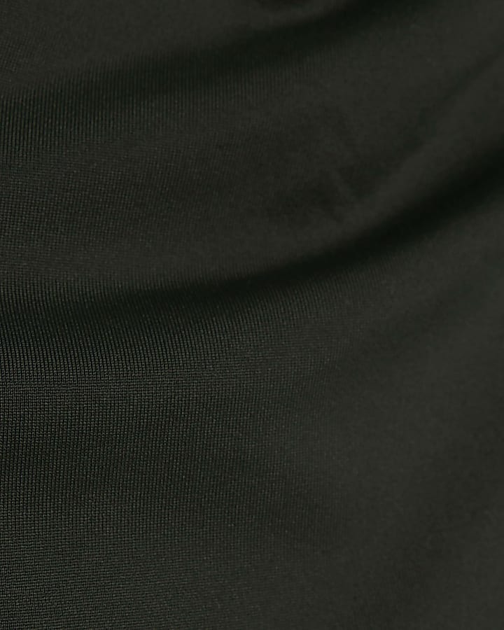 Green Long Sleeve Slash Neck Bodysuit