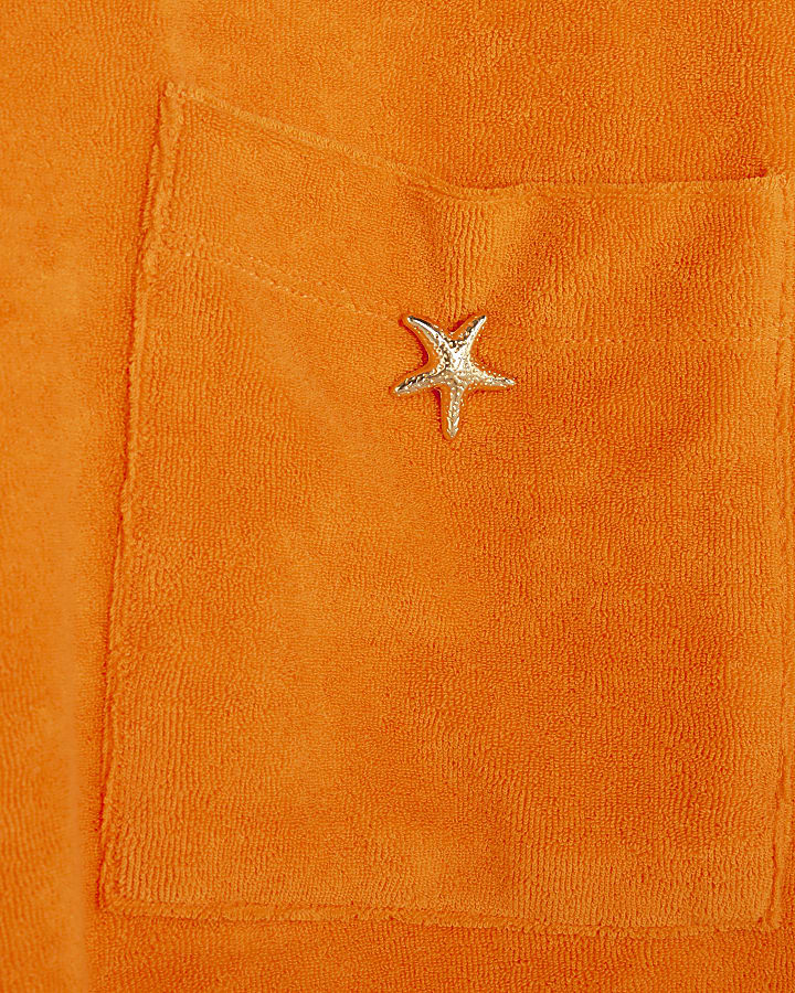 Orange Short Sleeve Towelling T-shirt