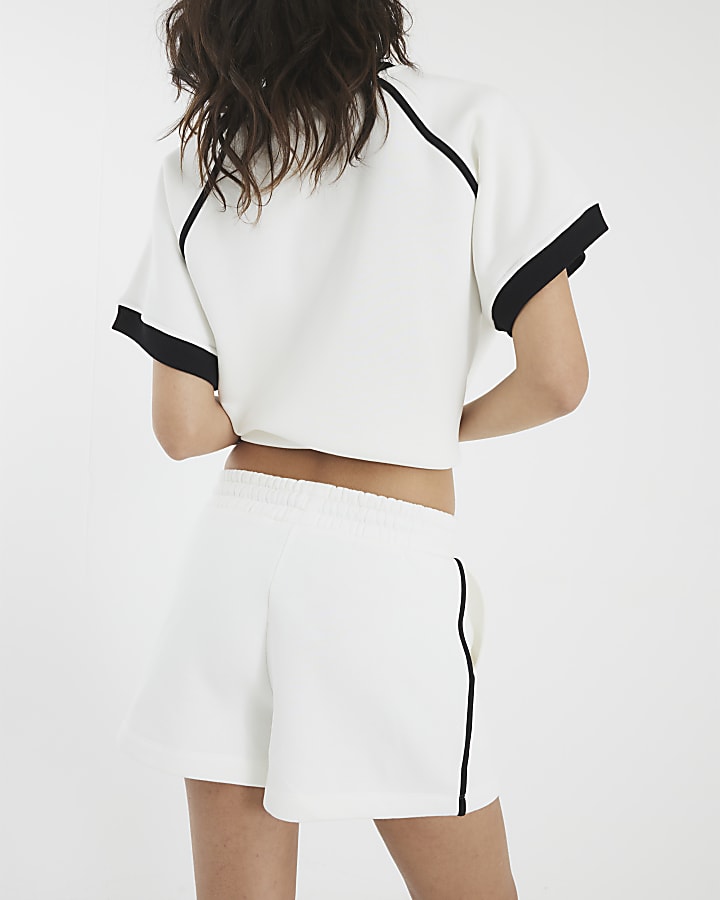 White Tipped Shorts