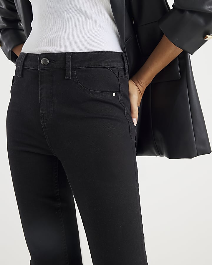 Black Mid Rise Sculpt Skinny Jeans