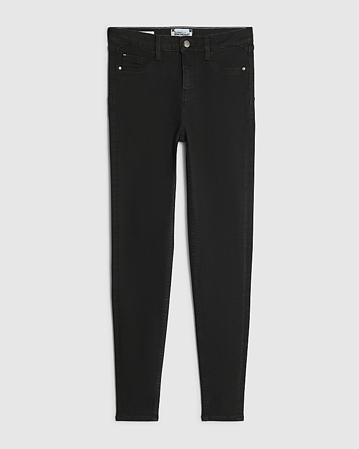 Black Mid Rise Sculpt Skinny Jeans