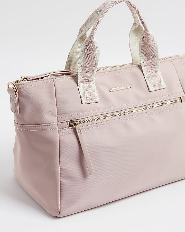 Pink Cabin Size Logo Strap Holdall Bag