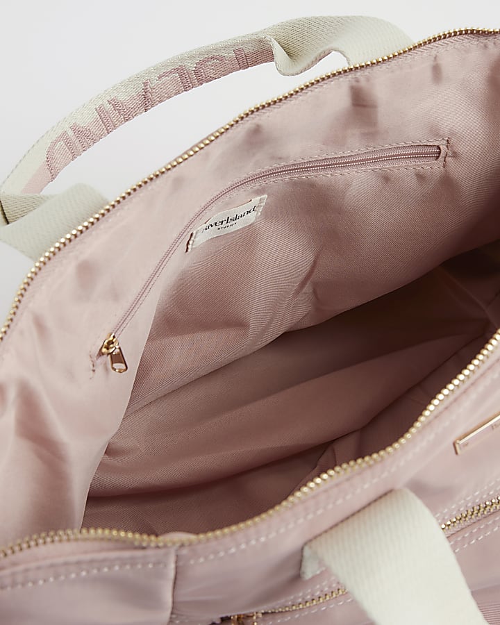 Pink Cabin Size Logo Strap Holdall Bag