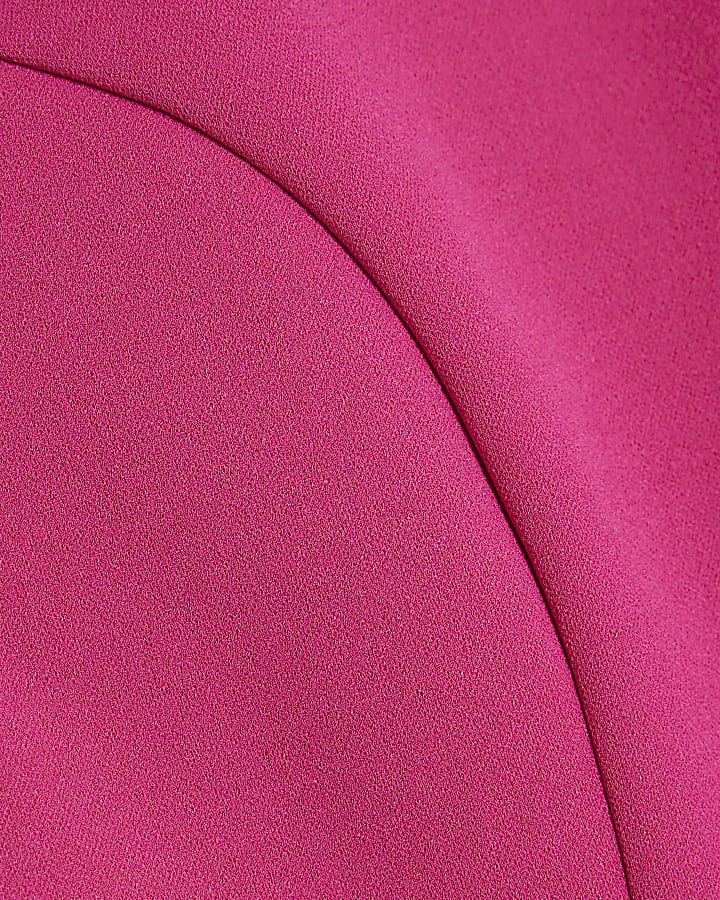 Pink Sleeveless Mini Shift Dress