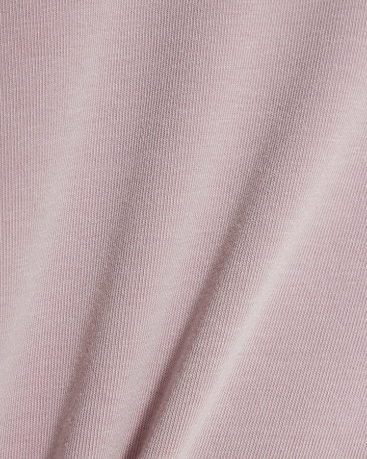 Pink Long Sleeve Roll Neck Top