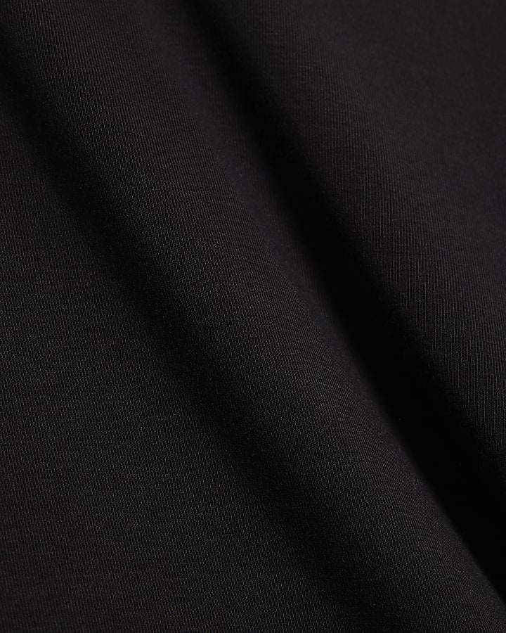 Black Long Sleeve Roll Neck Dress