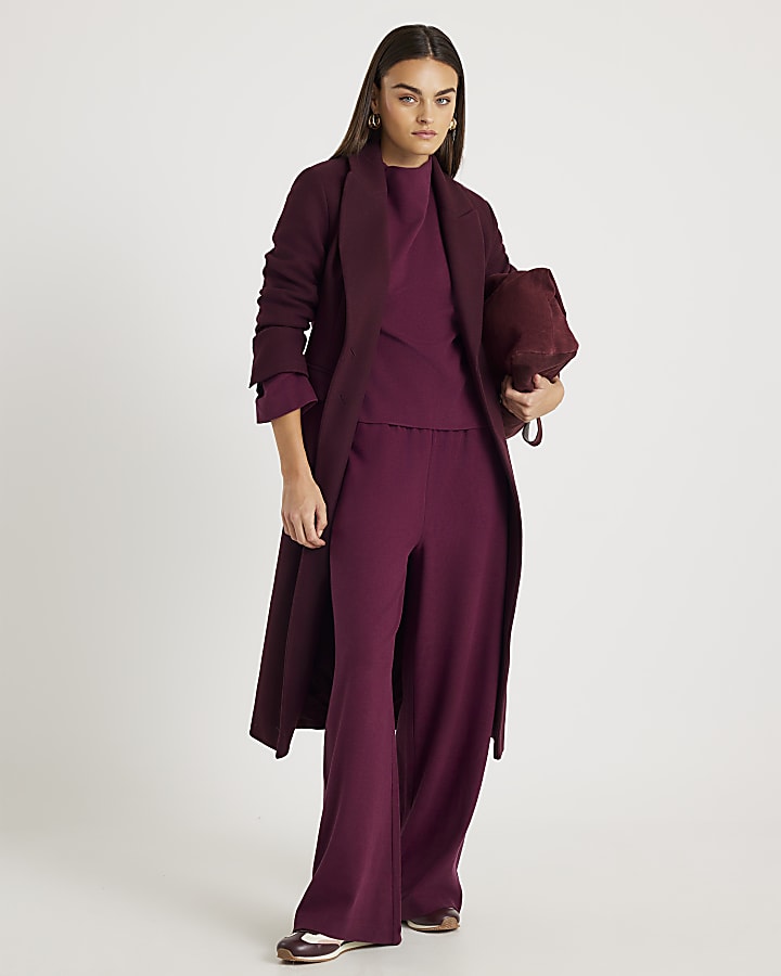 Red Cosy High Neck Top