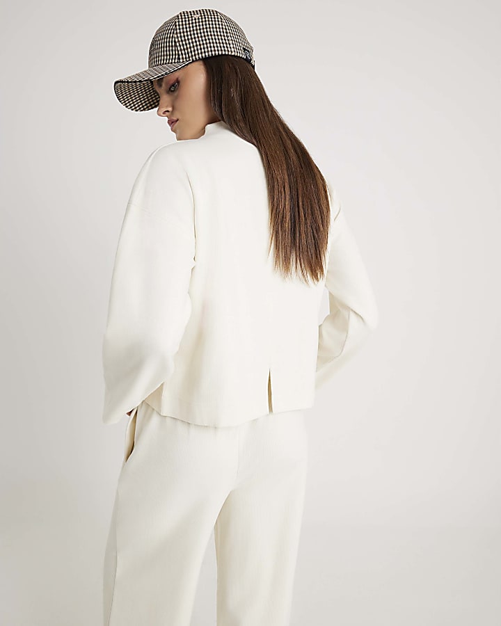 Cream Cosy Long Sleeve Top
