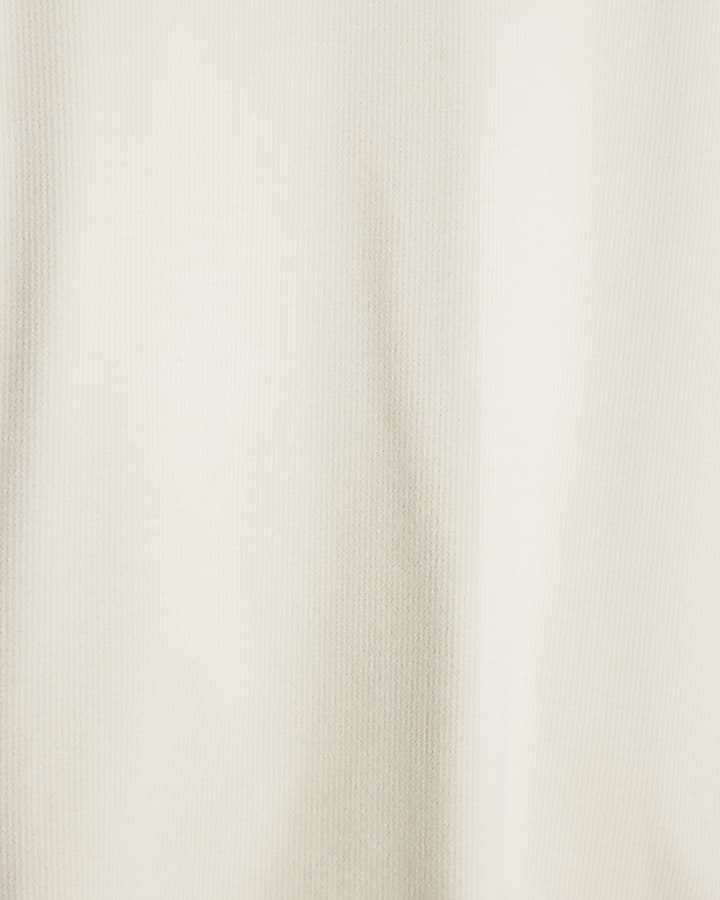 Cream Cosy Long Sleeve Top