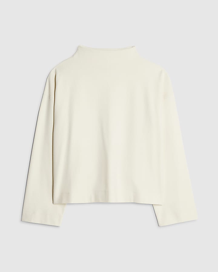 Cream Cosy Long Sleeve Top