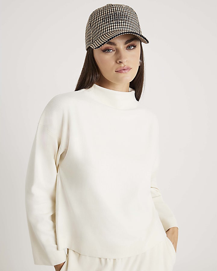 Cream Cosy Long Sleeve Top