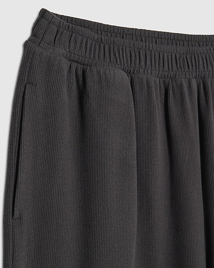 Grey Cosy Wide Leg Trousers