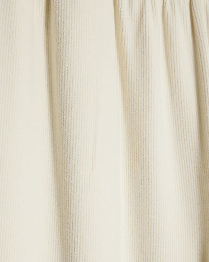Cream Cosy Wide Leg Trousers
