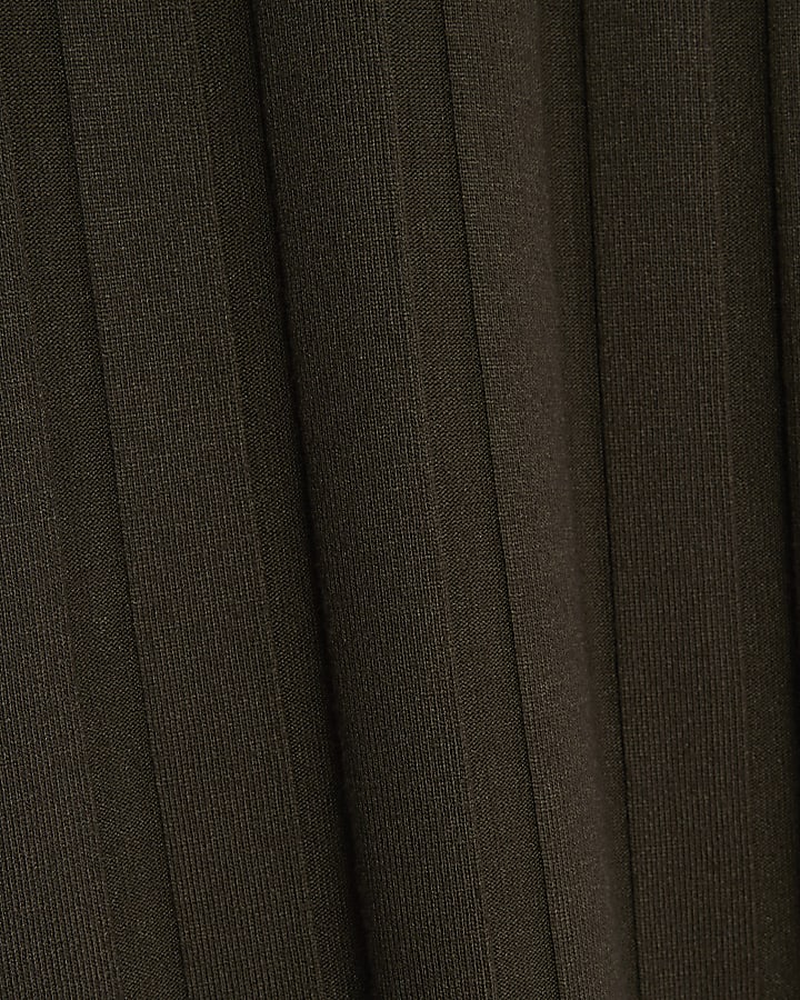 Green Cosy Wide Ribbed Top